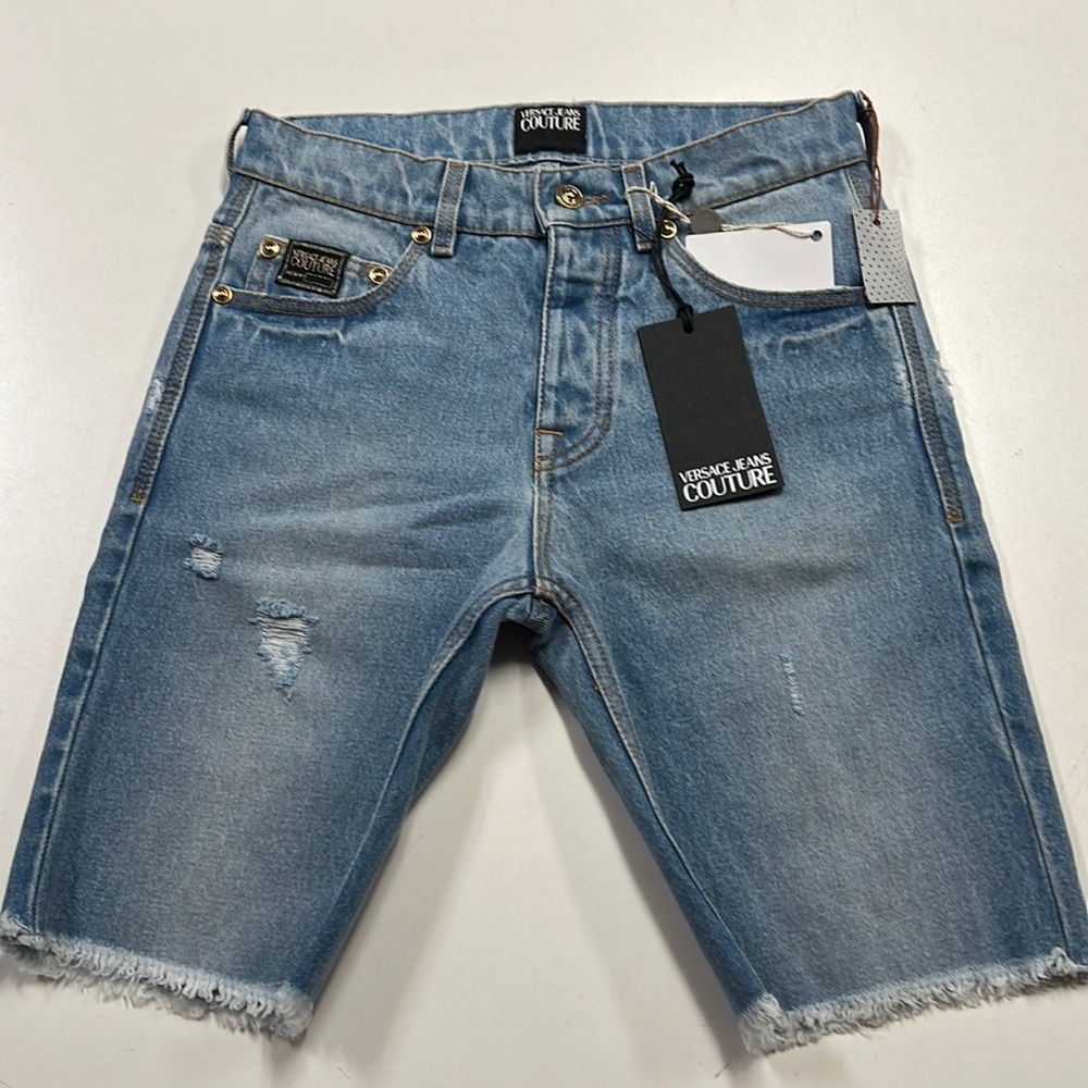 NWT VERSACE JEANS COUTURE DENIM MENS SHORTS